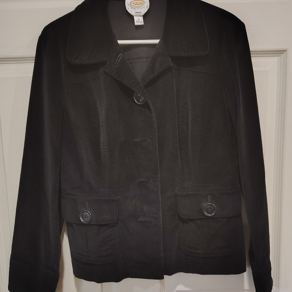 Talbots Classic Black Pea Coat